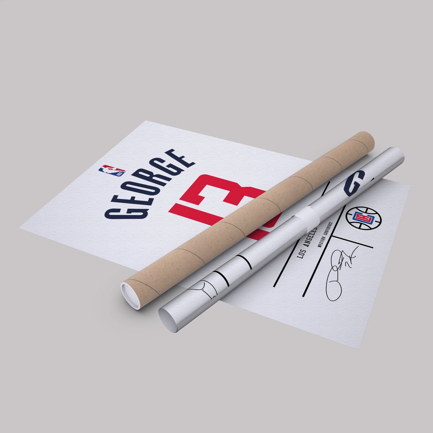 Paul George Clippers Jersey Canvas Print | Wall Art Decor