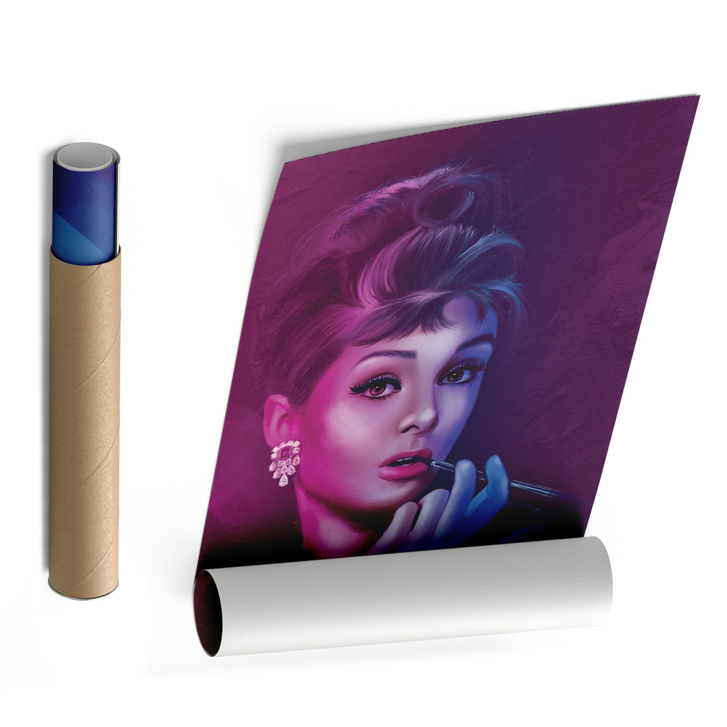 Audrey Hepburn Canvas Print | Iconic Hollywood Wall Art Decor