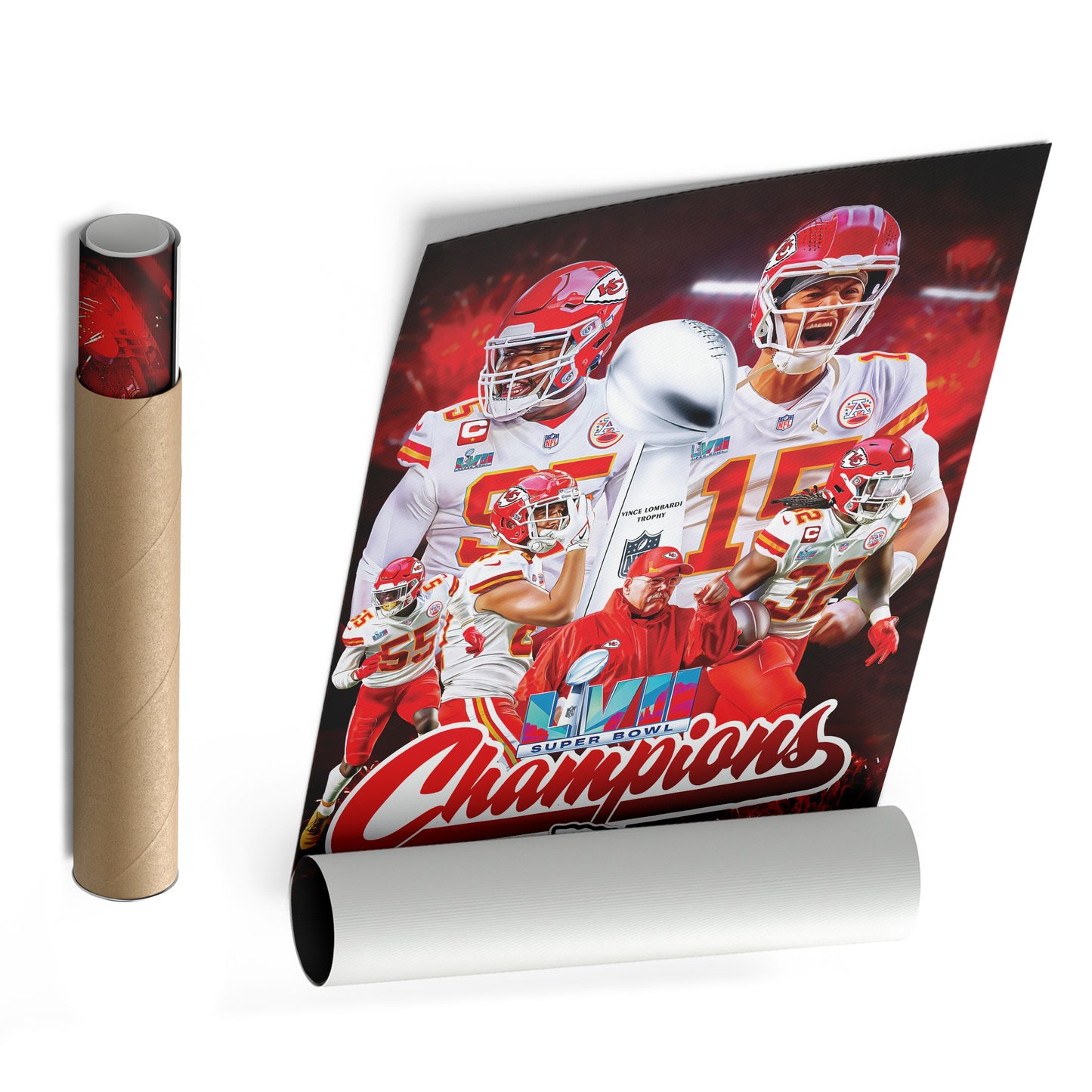 Kansas City Chiefs Super Bowl LVII Champions Canvas Print | NFL Wall Art