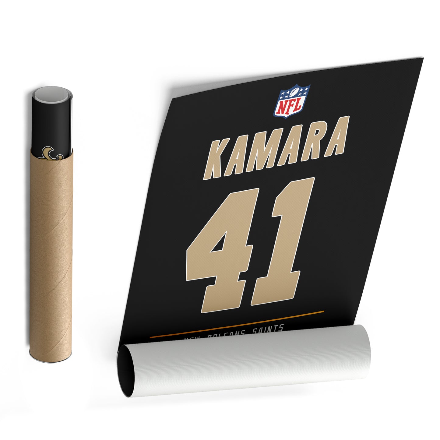 Alvin Kamara Saints Jersey Canvas Print | Wall Art Decor
