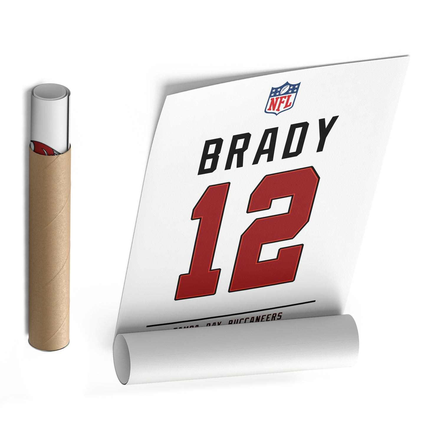 Tom Brady Buccaneers Jersey Canvas Print | Wall Art Decor