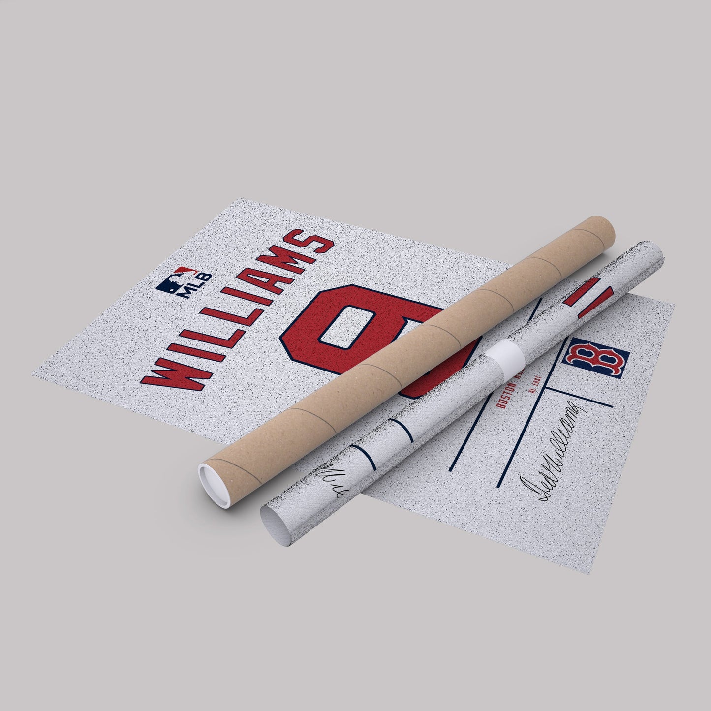 Ted Williams Red Sox Jersey Canvas Print | Wall Art Decor