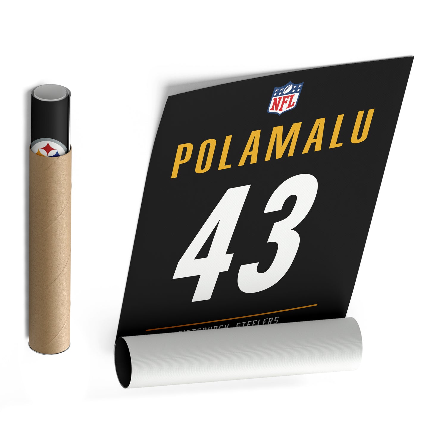 Troy Polamalu Steelers Jersey Canvas Print | Wall Art Decor