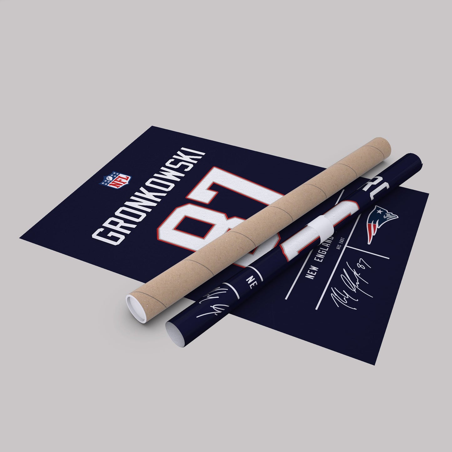 Rob Gronkowski Patriots Jersey Canvas Print | Wall Art Decor