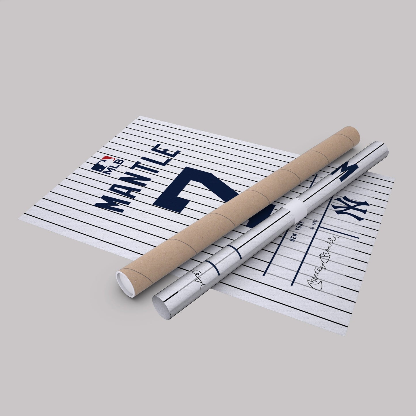 Mickey Mantle Yankees Jersey Canvas Print | Wall Art Decor