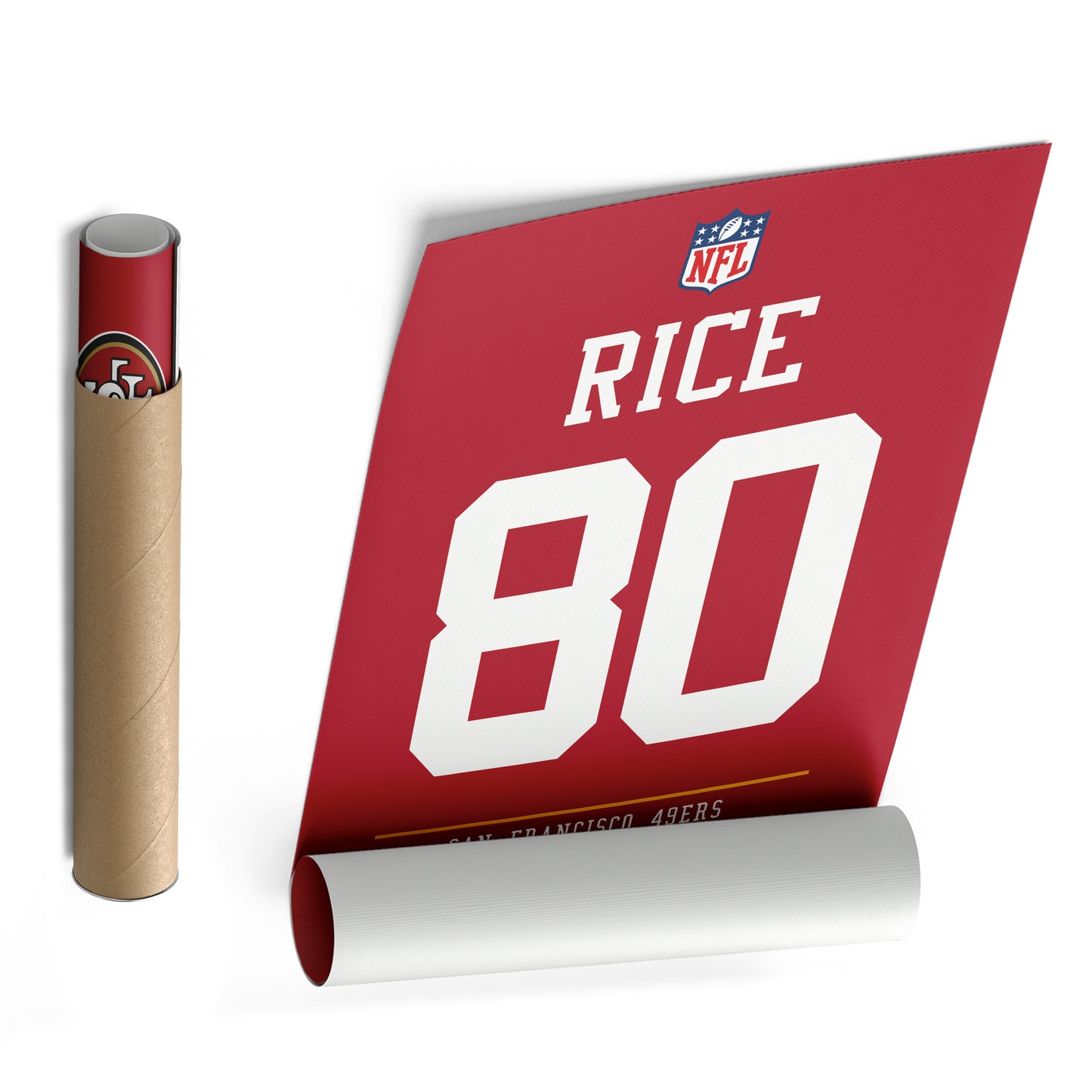 Jerry Rice 49ers Jersey Canvas Print | Wall Art Decor