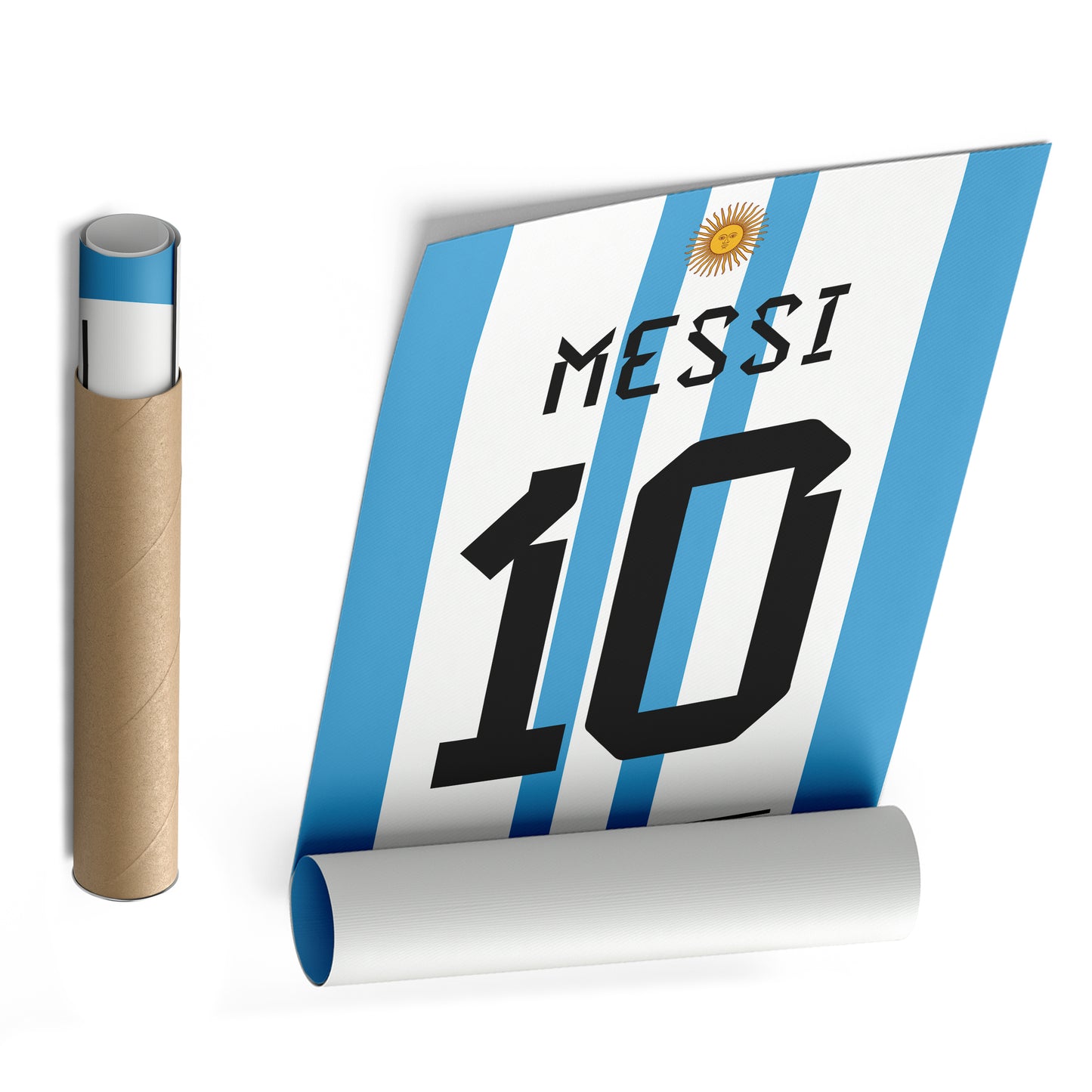 Lionel Messi Argentina Jersey Canvas Print | Soccer Wall Art Decor