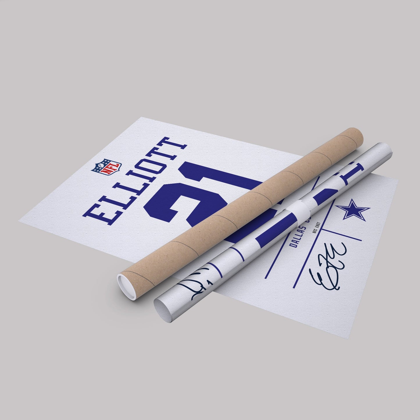 Ezekiel Elliott Cowboys Jersey Canvas Print | Wall Art Decor