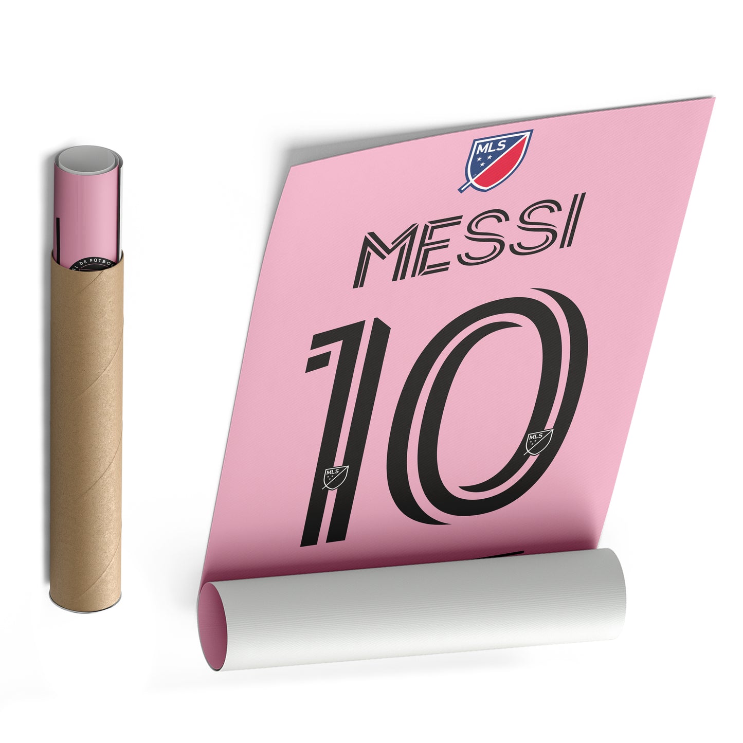 Lionel Messi Inter Miami Jersey Canvas Print | Soccer Wall Art Decor