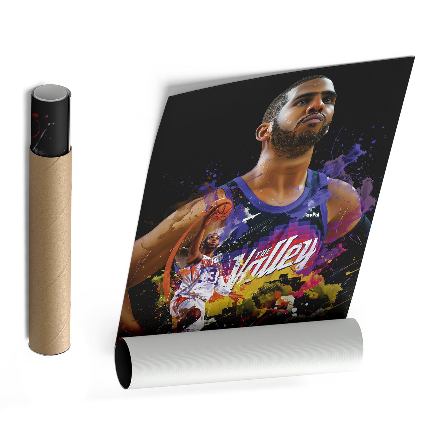 Chris Paul Suns Canvas Print | Phoenix Basketball Wall Art