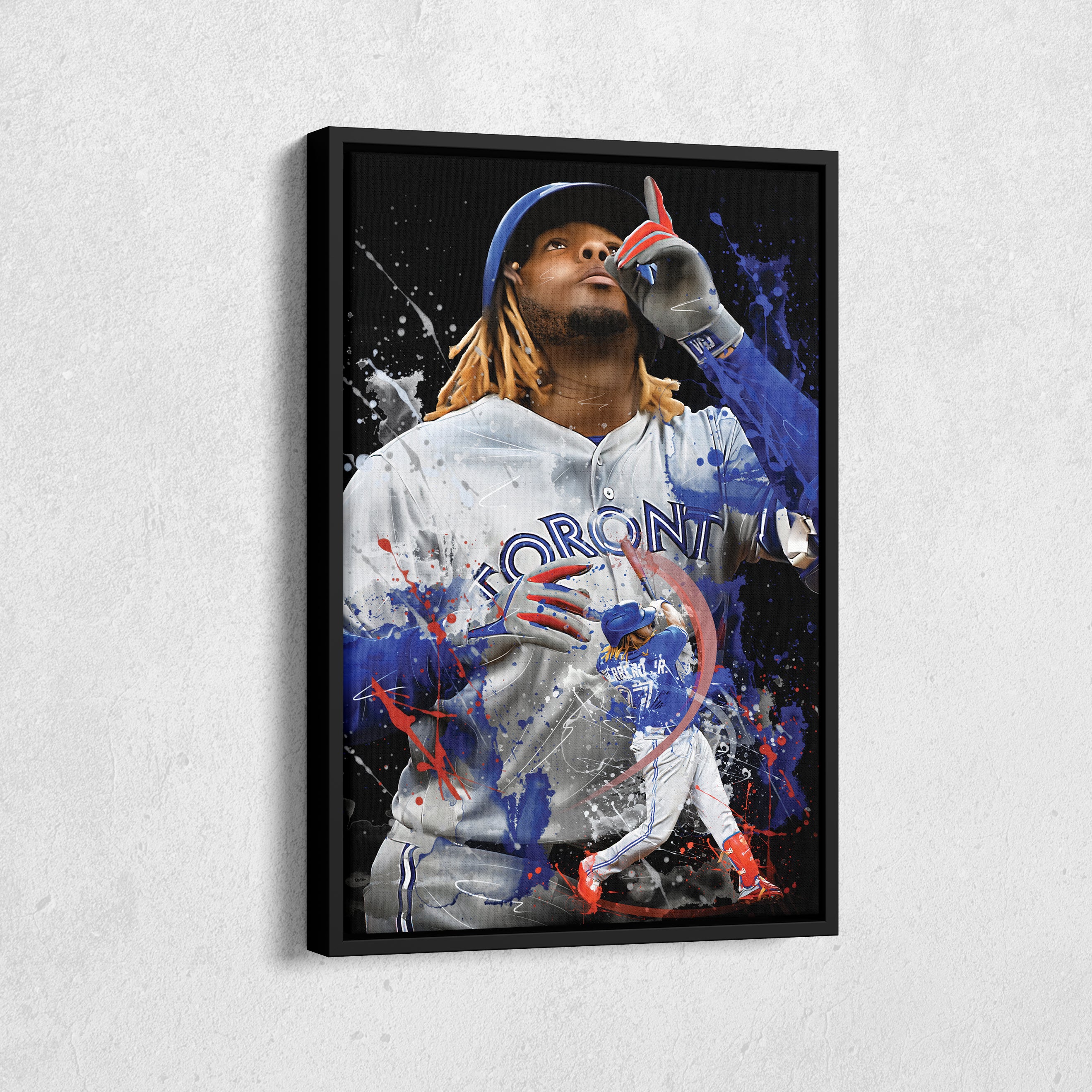  FNnemg Vladimir Guerrero Jr Poster Baseball World Legend Star  Posters Wall Art Painting Canvas Gift Living Room Prints Bedroom Decor  Poster Artworks 24x36inch(60x90cm): Posters & Prints