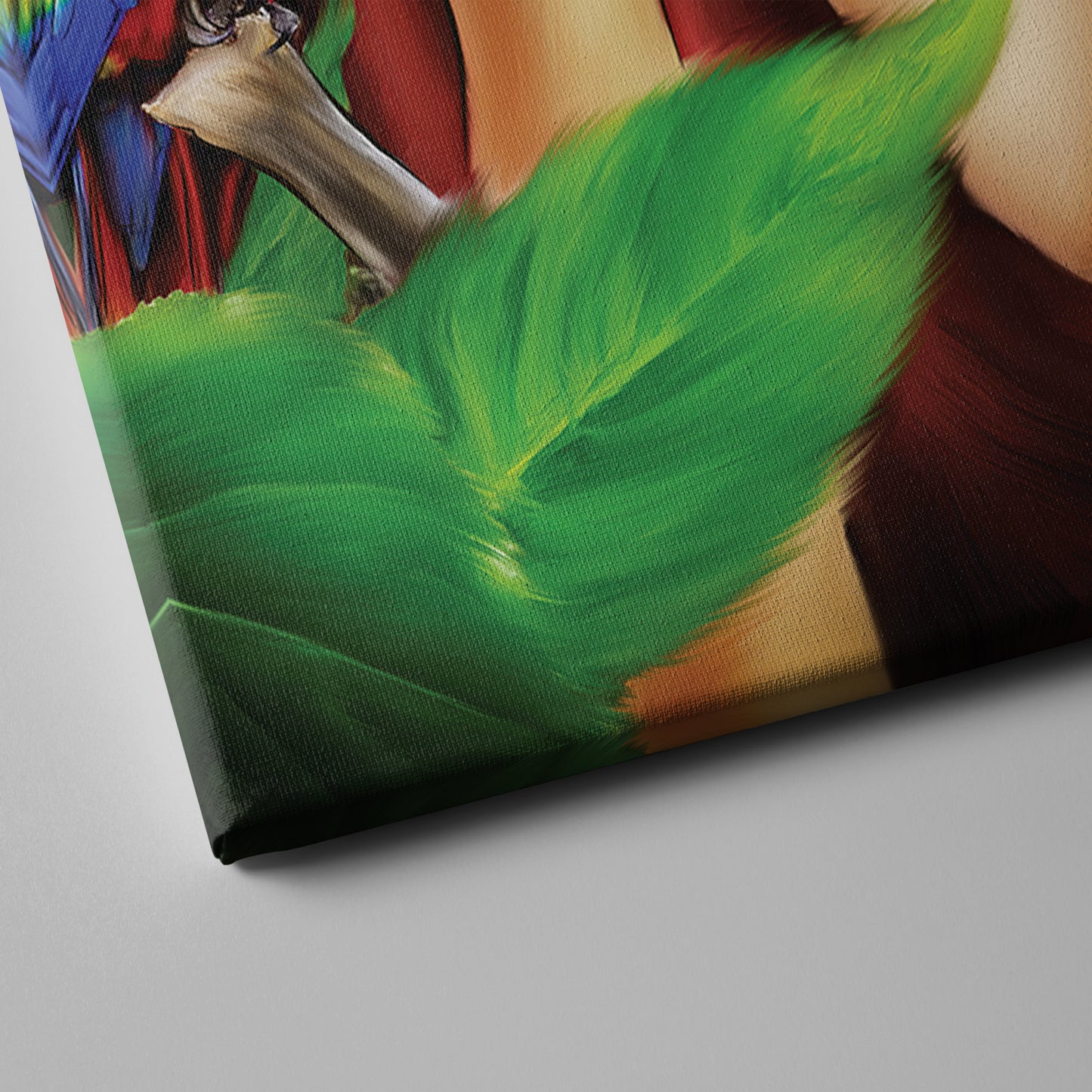 Frida Kahlo Coffee with Parrot Canvas Print | Iconic Artist Wall Art