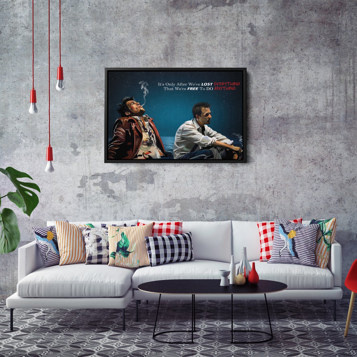 Fight Club "Nihilism" Quote Canvas Print | Cult Movie Wall Art