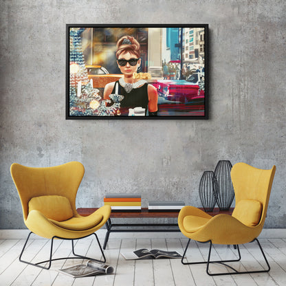 Breakfast at Tiffany’s Canvas Print | Audrey Hepburn Classic Wall Art