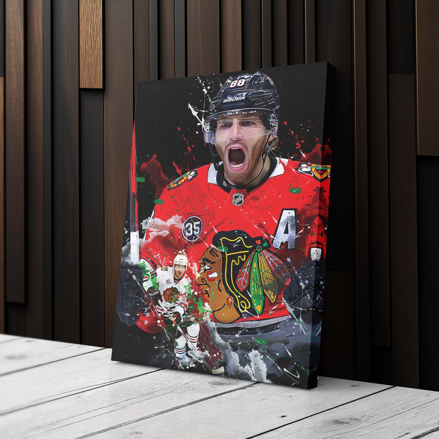 Patrick Kane Chicago Blackhawks Canvas Print | NHL Hockey Wall Art