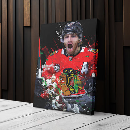 Patrick Kane Chicago Blackhawks Canvas Print | NHL Hockey Wall Art