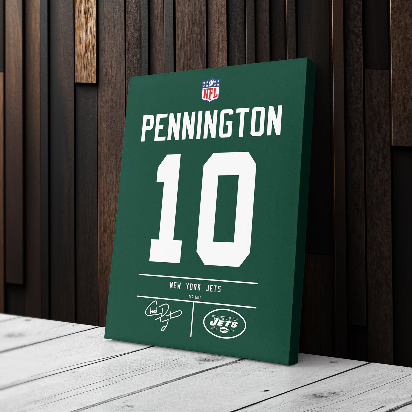 Chad Pennington Jets Jersey Canvas Print | Wall Art Decor