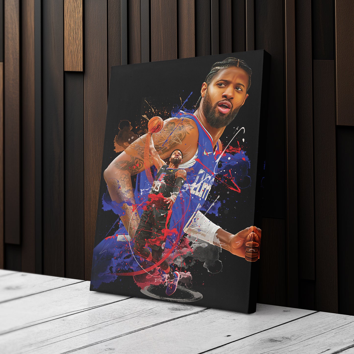 Paul George Clippers Canvas Print | Los Angeles Basketball Wall Art