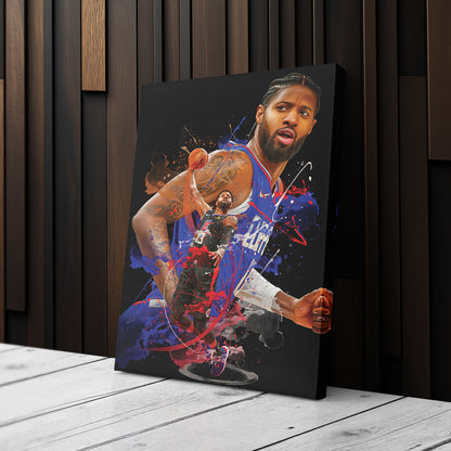 Paul George Clippers Canvas Print | Los Angeles Basketball Wall Art