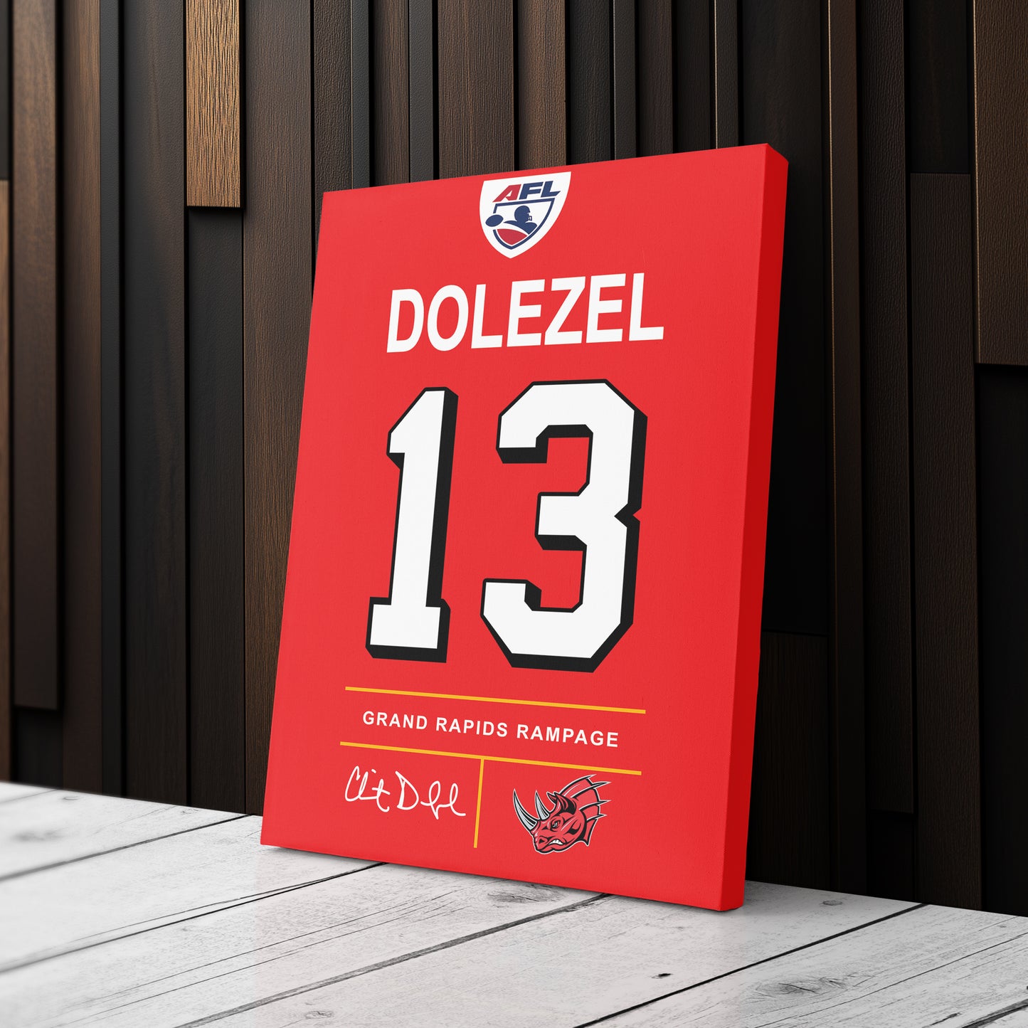 Clint Dolezel Rampage Jersey Canvas Print | Wall Art Decor
