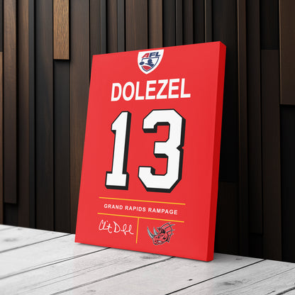 Clint Dolezel Rampage Jersey Canvas Print | Wall Art Decor