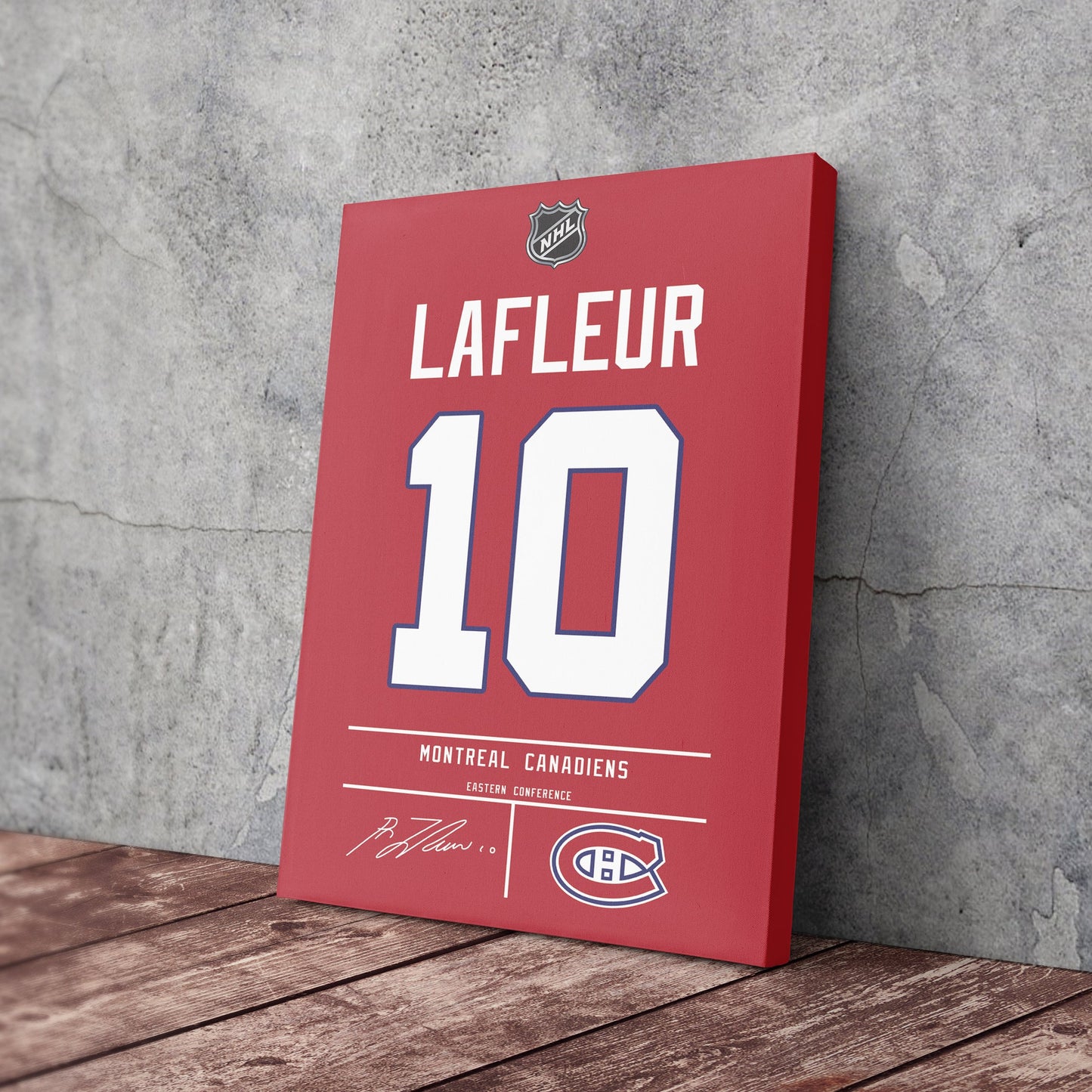 Guy Lafleur Canadiens Jersey Canvas Print | Wall Art Decor