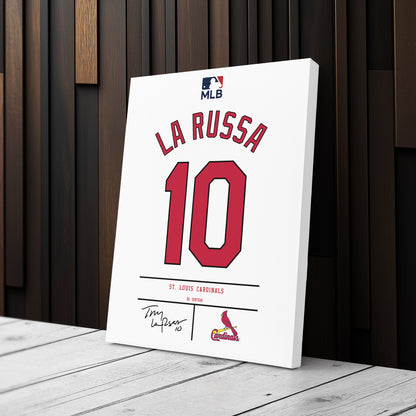 Tony La Russa St. Louis Cardinals Jersey Canvas Wall Art
