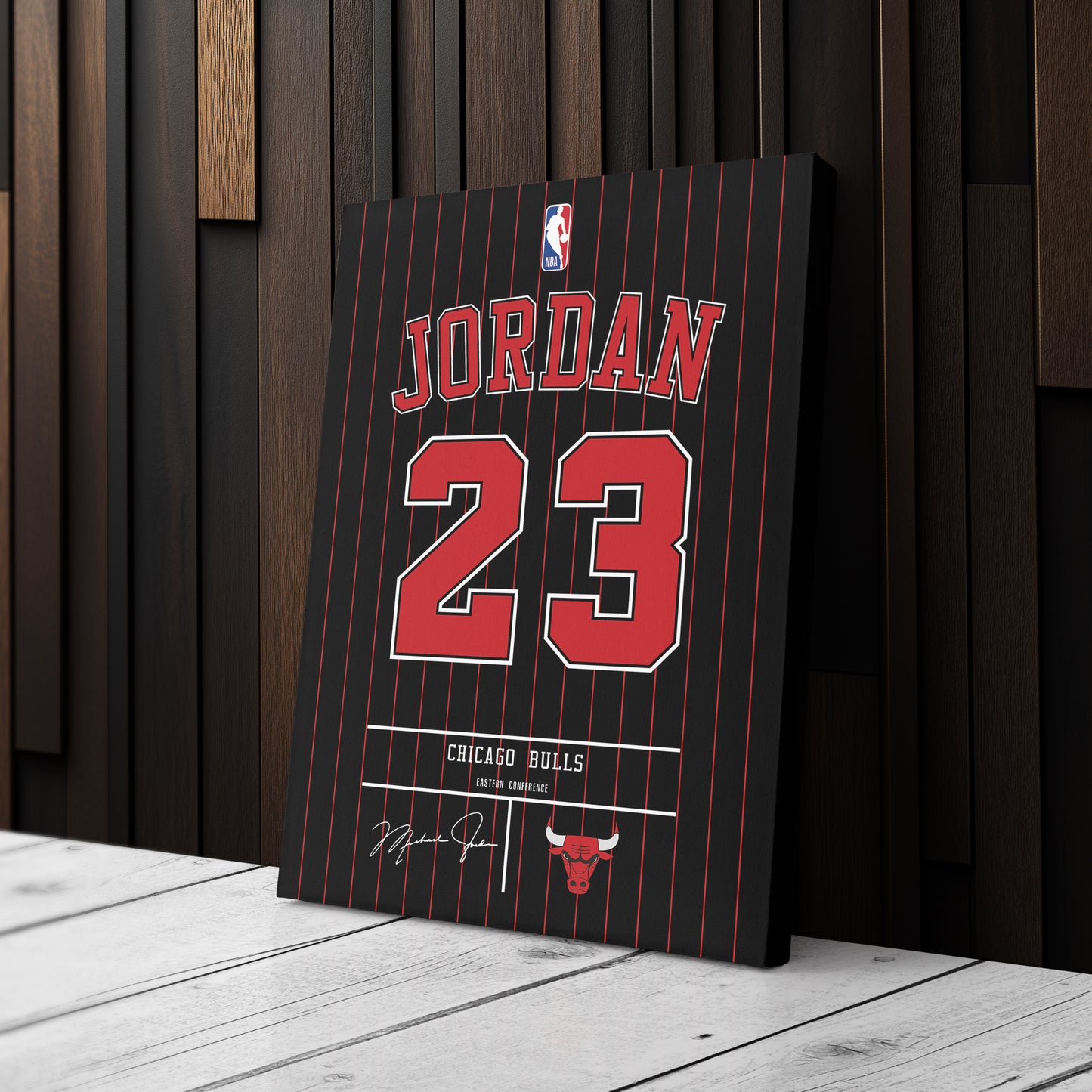Michael Jordan Bulls Jersey Canvas Print | Wall Art Decor