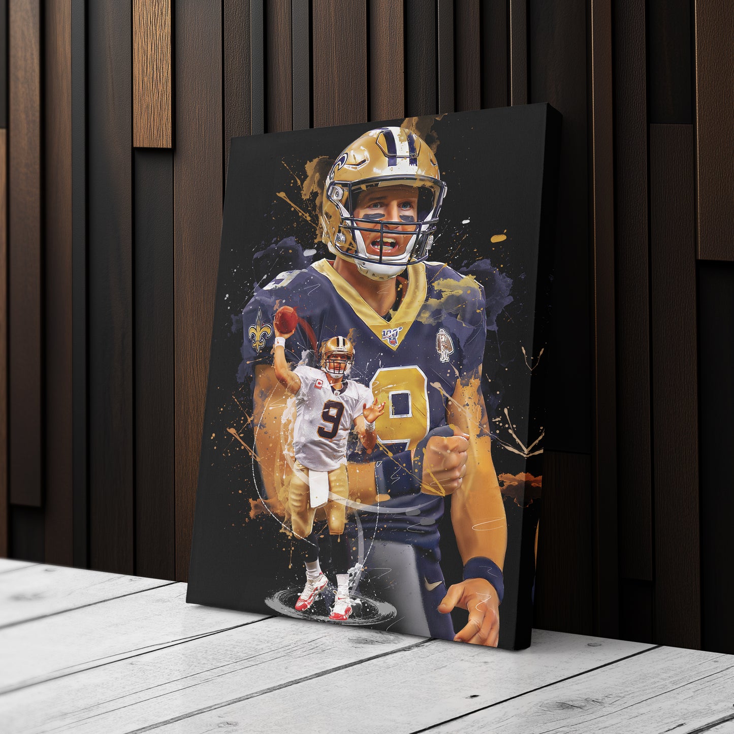 Drew Brees Saints Canvas Print | New Orleans Football Wall Art