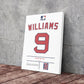 Ted Williams Red Sox Jersey Art