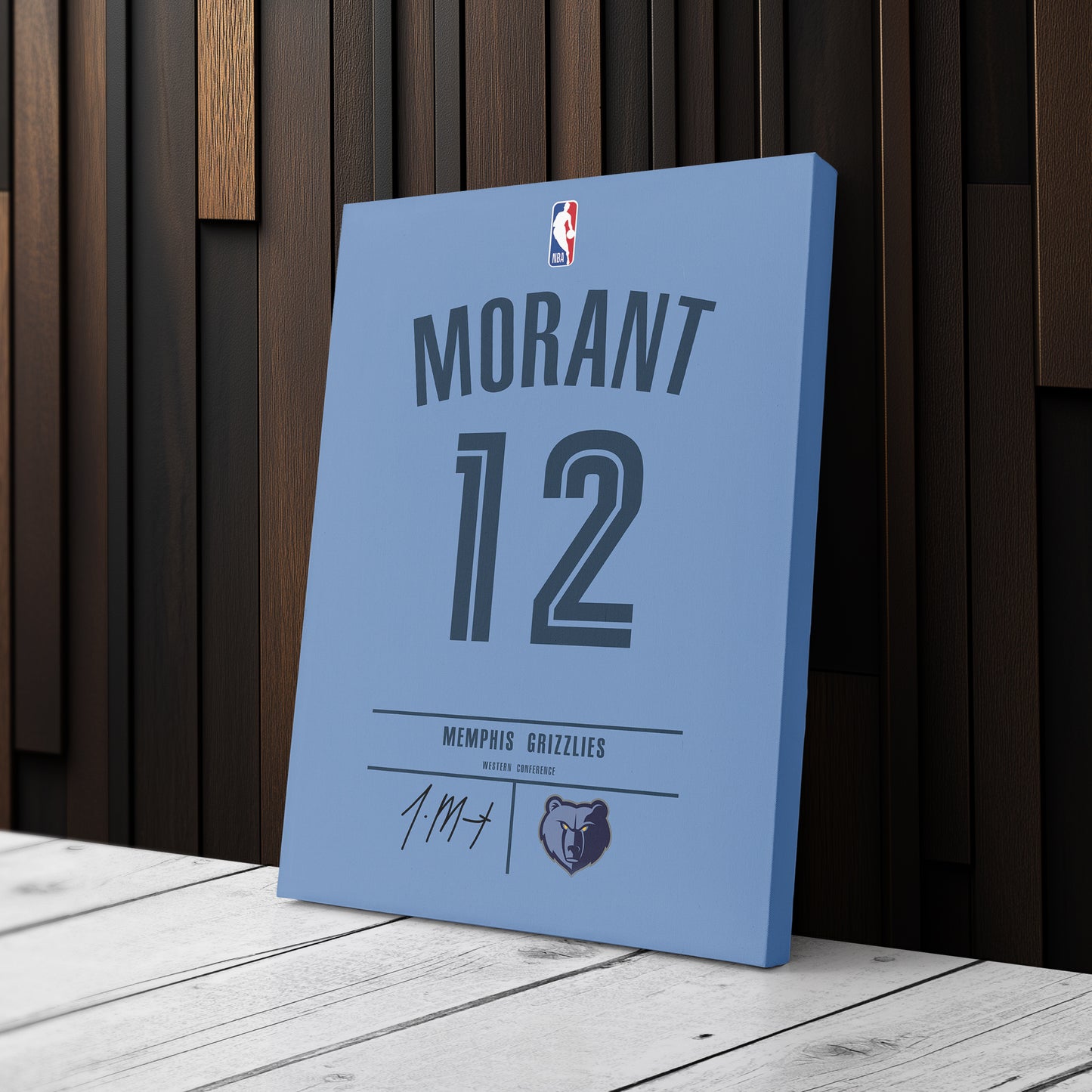 Ja Morant Grizzlies Jersey Canvas Print | Wall Art Decor