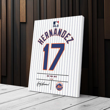 Keith Hernandez New York Mets Jersey Canvas Wall Art