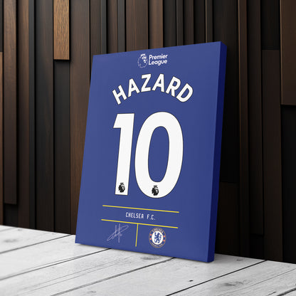 Eden Hazard Chelsea Jersey Canvas Print | Wall Art Decor
