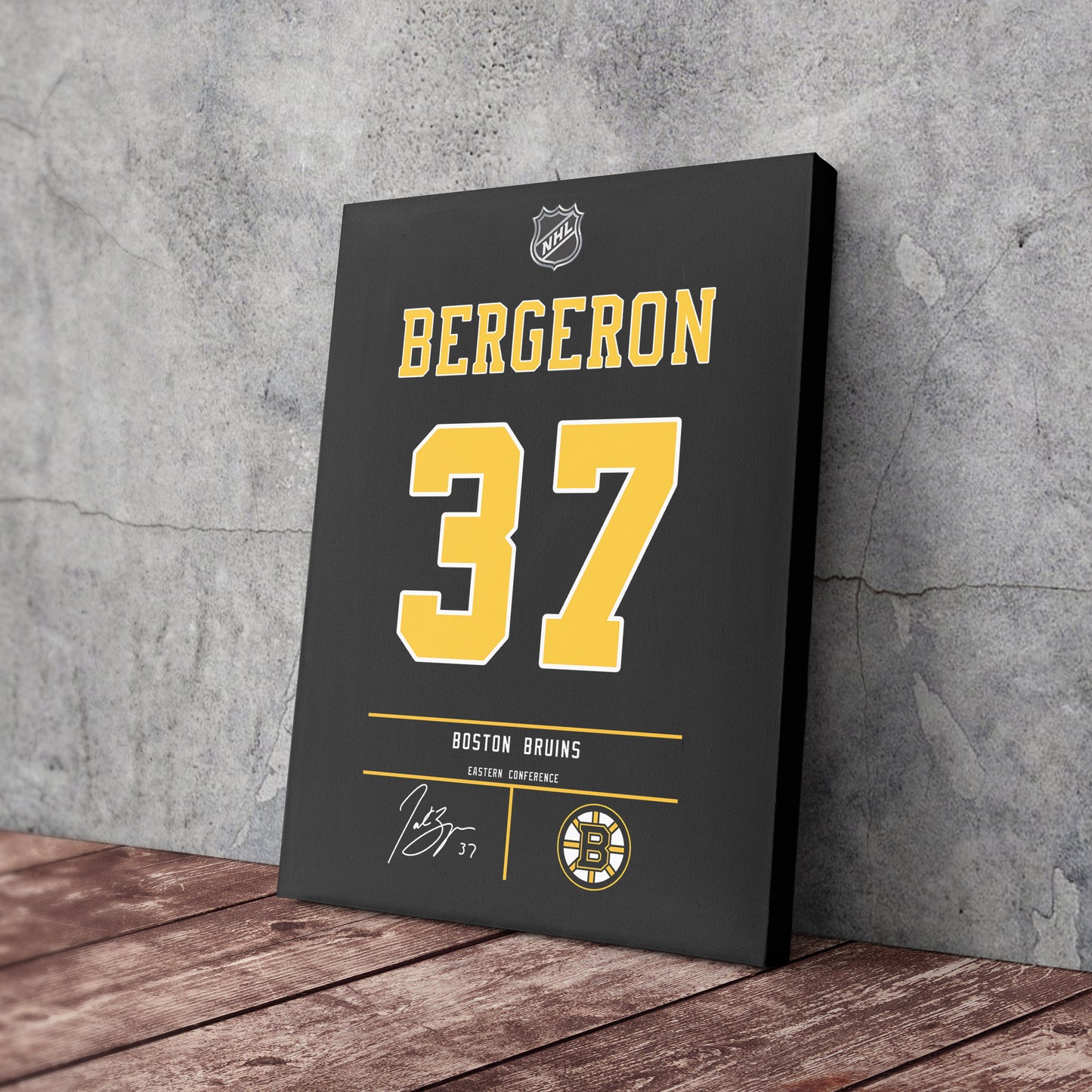 Patrice Bergeron Bruins Jersey Canvas Print | Wall Art Decor