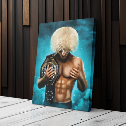 Khabib "The Eagle" Canvas Print | MMA Champion Wall Art