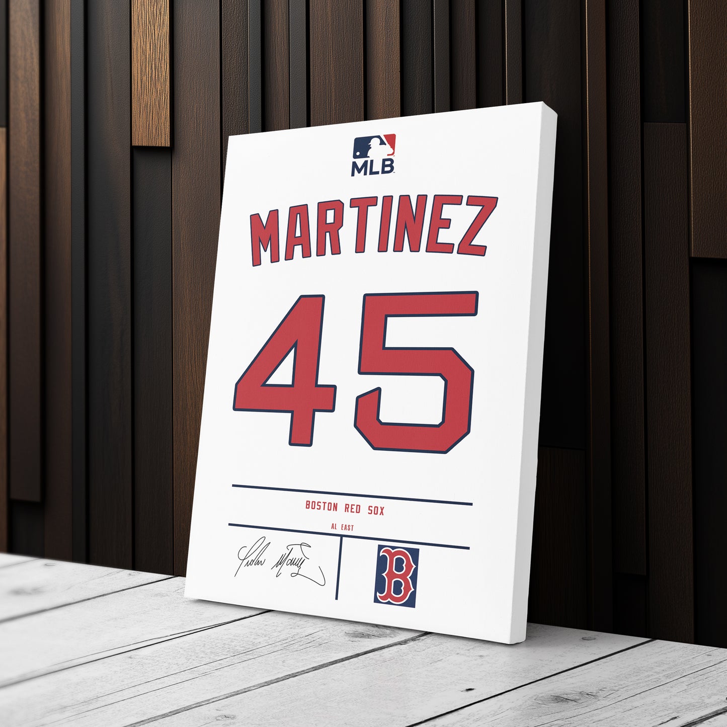 Pedro Martínez Red Sox Jersey Canvas Print | Wall Art Decor