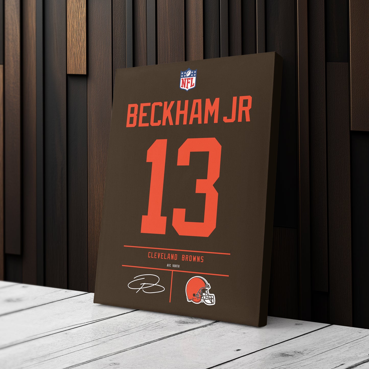 Odell Beckham Jr. Browns Jersey Canvas Print | Wall Art Decor