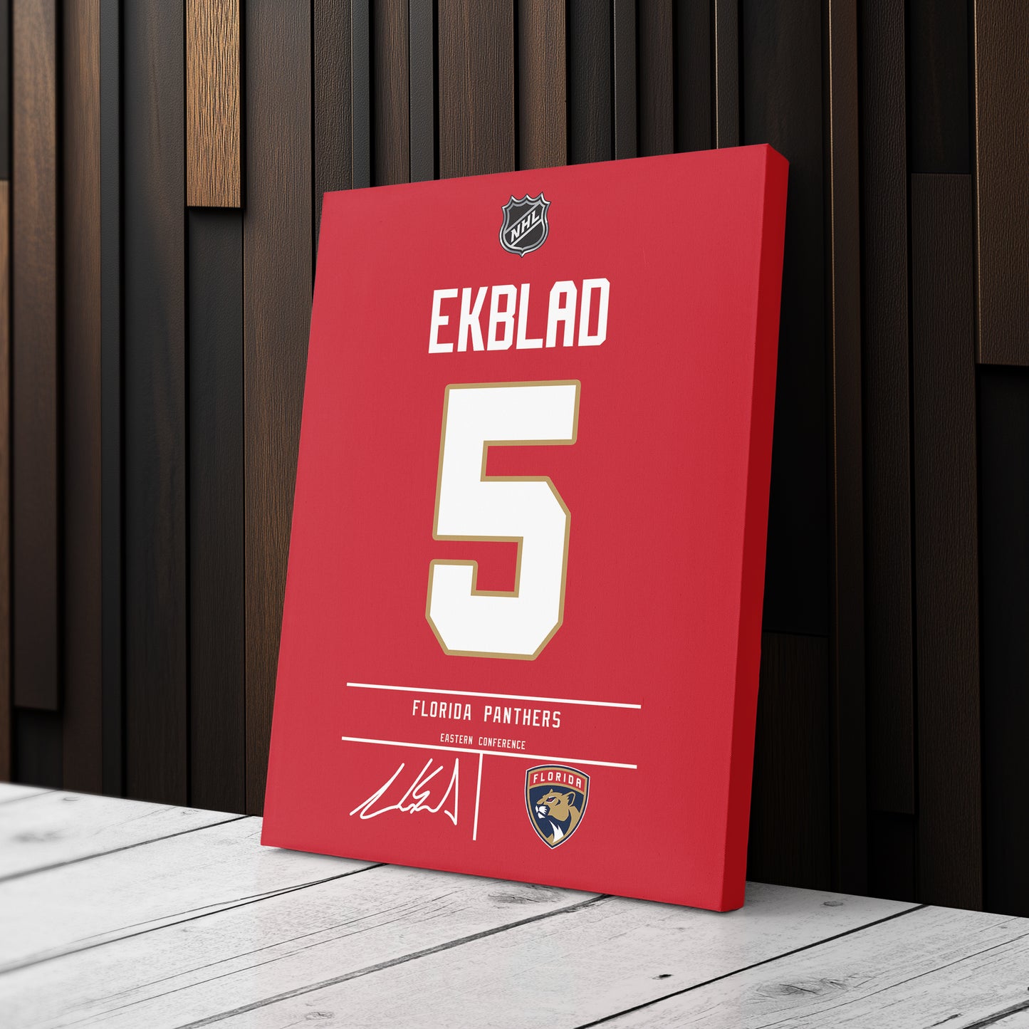 Aaron Ekblad Panthers Jersey Canvas Print | Wall Art Decor