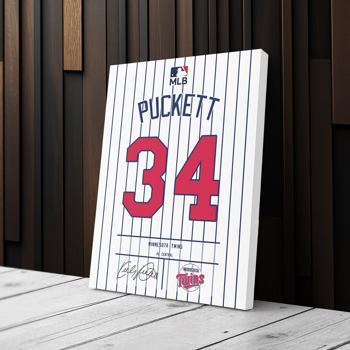 Kirby Puckett Twins Jersey Canvas Print | Wall Art Decor