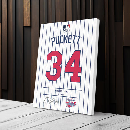 Kirby Puckett Twins Jersey Canvas Print | Wall Art Decor