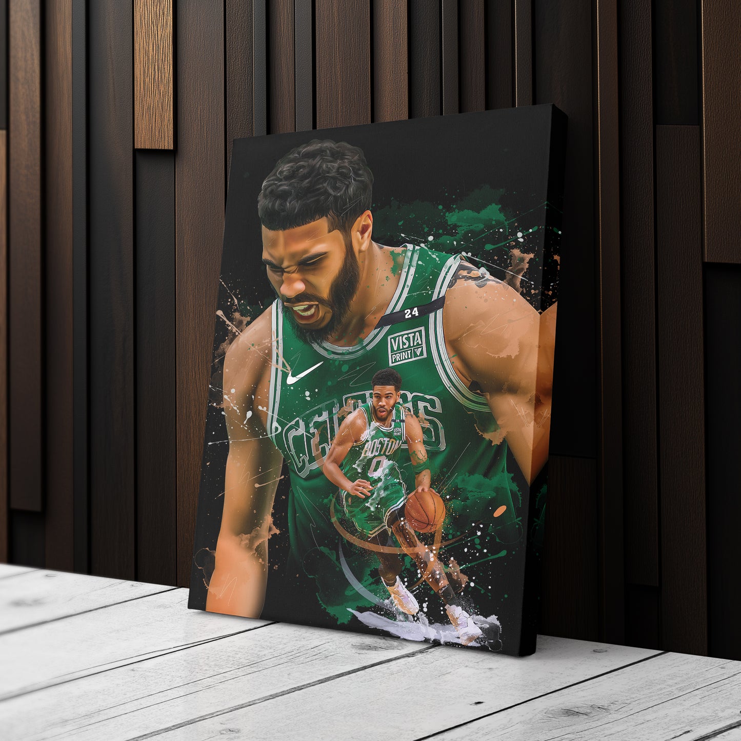 Jayson Tatum Celtics Canvas Print | Boston Basketball Wall Art