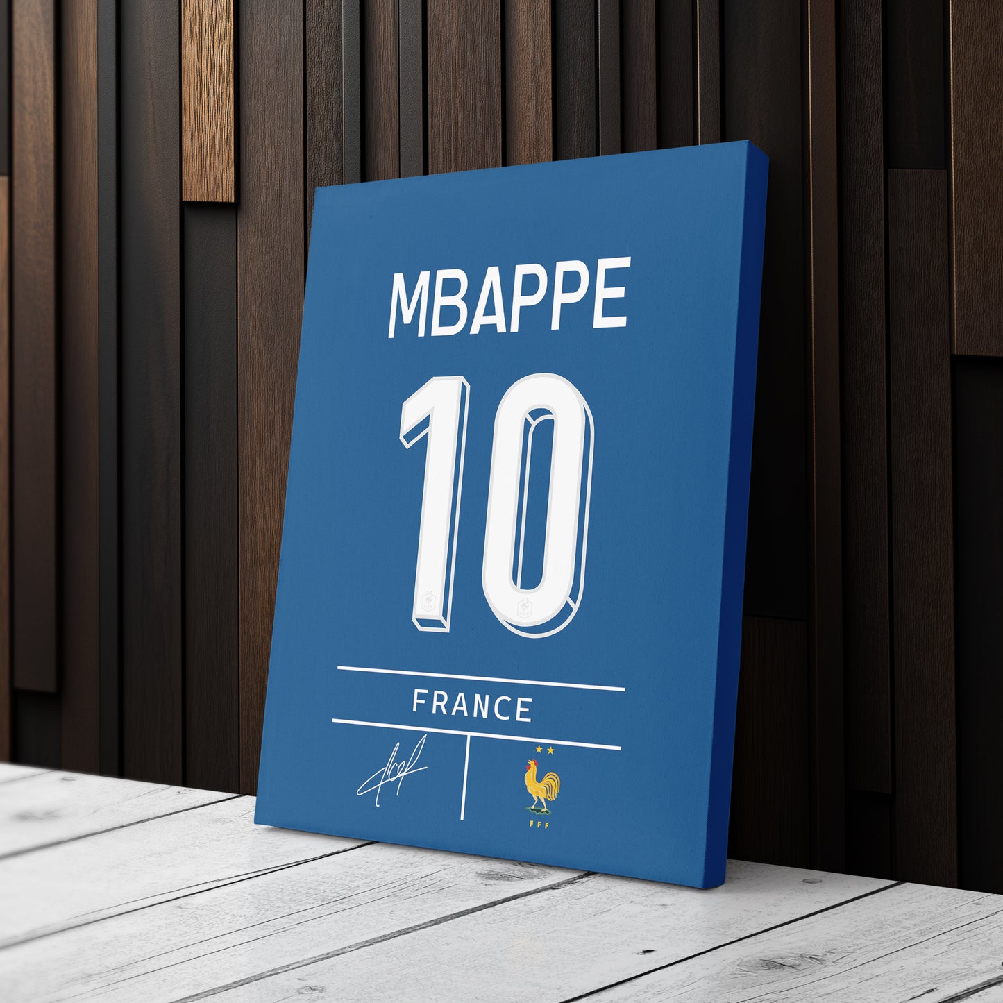 Kylian Mbappé France Jersey Canvas Print | Wall Art Decor