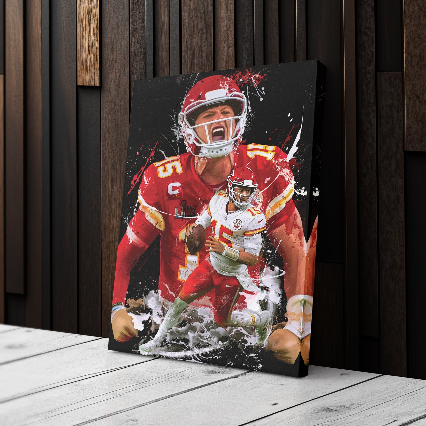 Patrick Mahomes Chiefs Canvas Print | Kansas City Football Wall Art