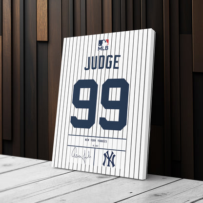 Aaron Judge Yankees Jersey Canvas Print | Wall Art Decor