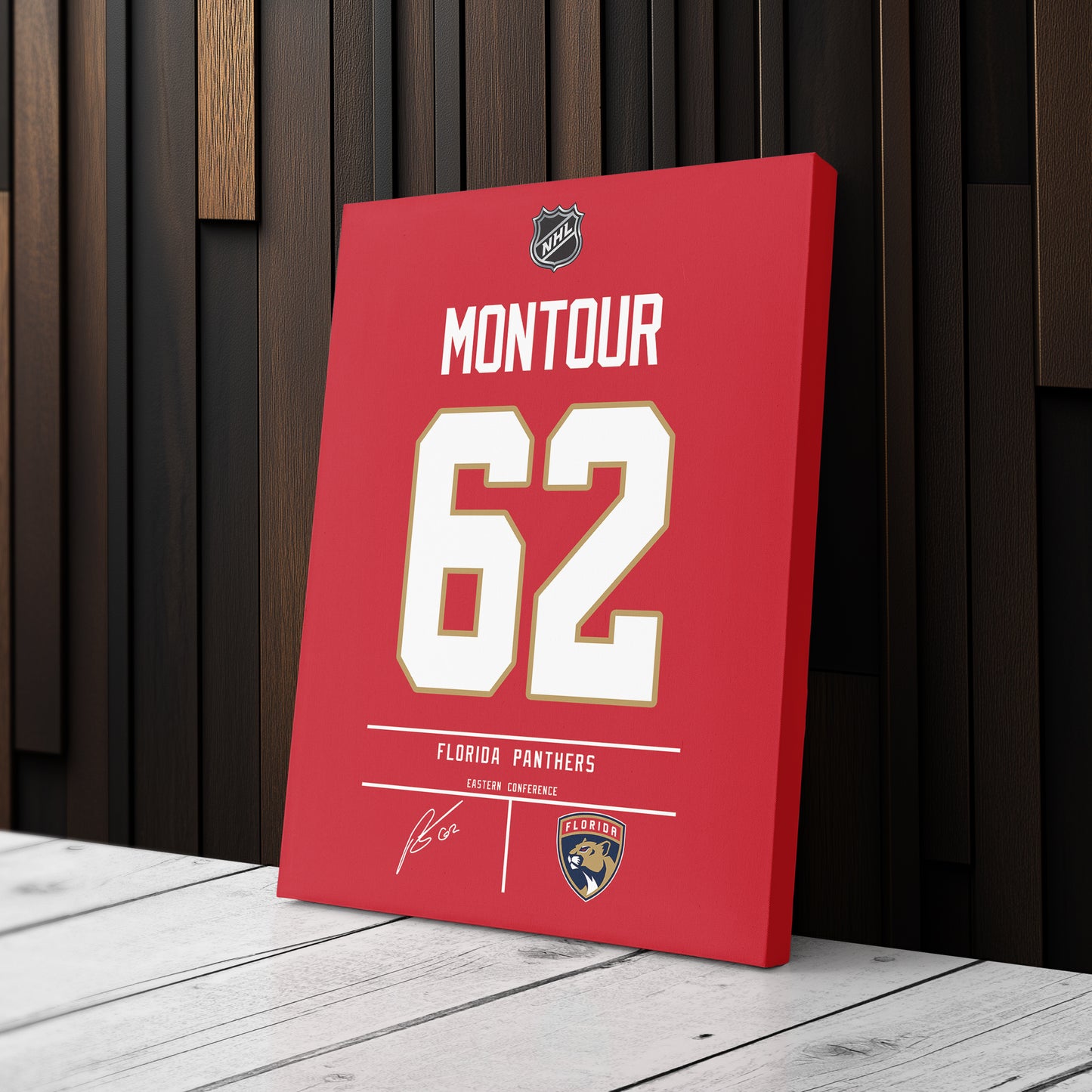 Brandon Montour Panthers Jersey Canvas Print | Wall Art Decor