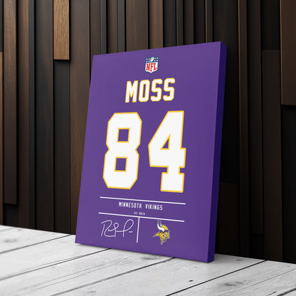Randy Moss Vikings Jersey Canvas Print | Wall Art Decor