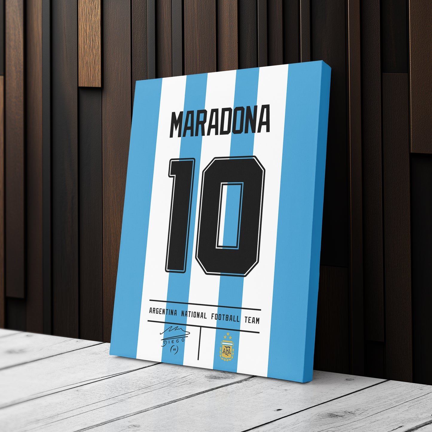 Diego Maradona Argentina Jersey Canvas Print | Wall Art Decor