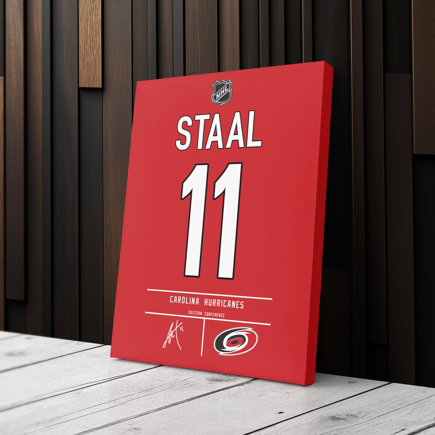 Jordan Staal Hurricanes Jersey Canvas Print | Wall Art Decor
