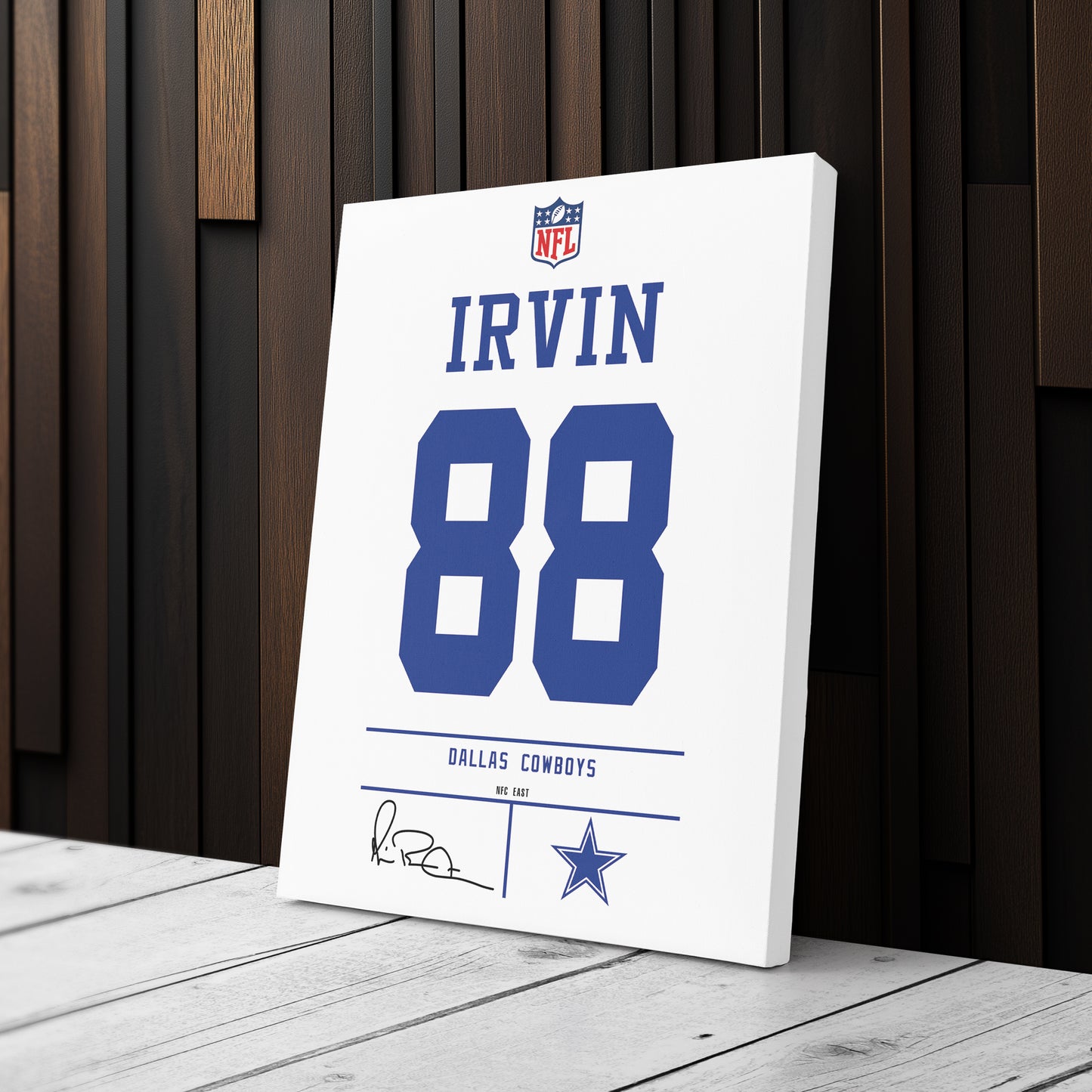 Michael Irvin Cowboys Jersey Canvas Print | Wall Art Decor