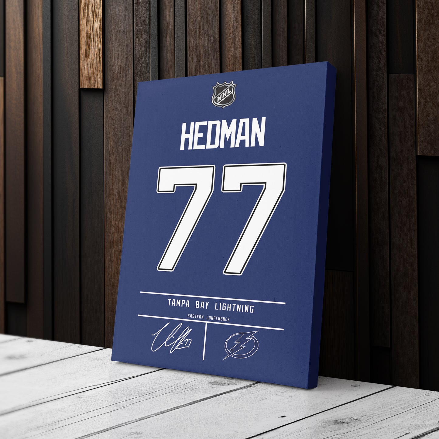 Victor Hedman Lightning Jersey Canvas Print | Wall Art Decor